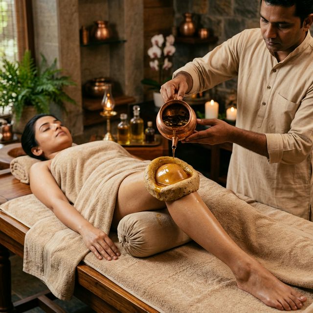 Janu Basti Therapy