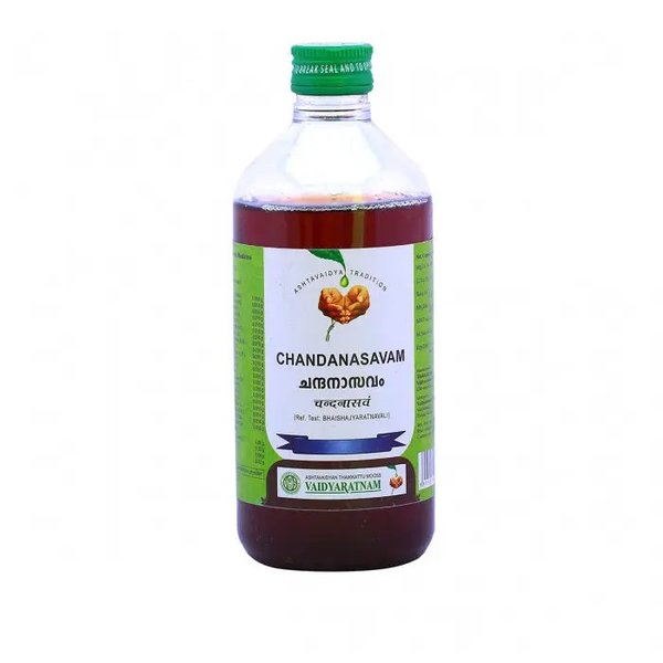 Chandanasavam (Vaidyaratnam Oushadhasala (P) Ltd., 450ml)