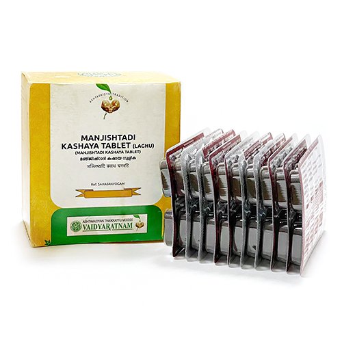 Manjistadi Kashayam Tablet (Vaidyaratnam Oushadhasala (P) Ltd., 10U)