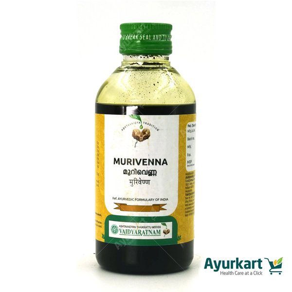 Murivenna Thailam (Vaidyaratnam Oushadhasala (P) Ltd., 200ml)