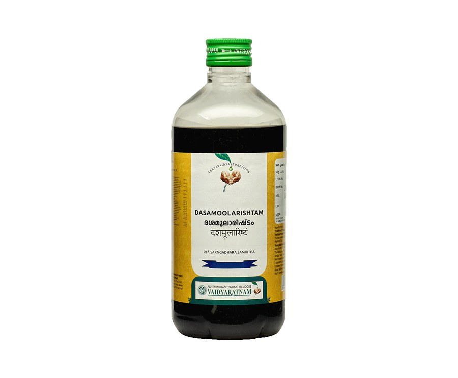 Dasamoolarishtam (Vaidyaratnam Oushadhasala (P) Ltd., 450ml)