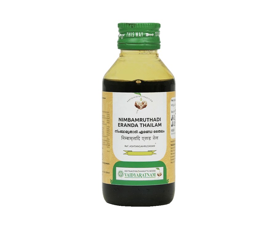 Nimbamruthadi Eranda Thailam (Vaidyaratnam, 100ml)